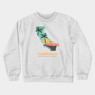 USA State of California Psalm 2:8 - My Inheritance and possession Crewneck Sweatshirt